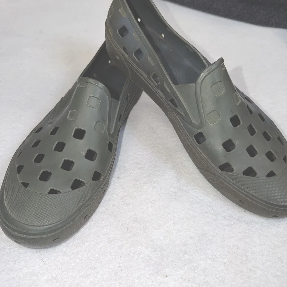 Vans Slip On Shoes Men's US 13‎ Olive Green Rubber Clogs